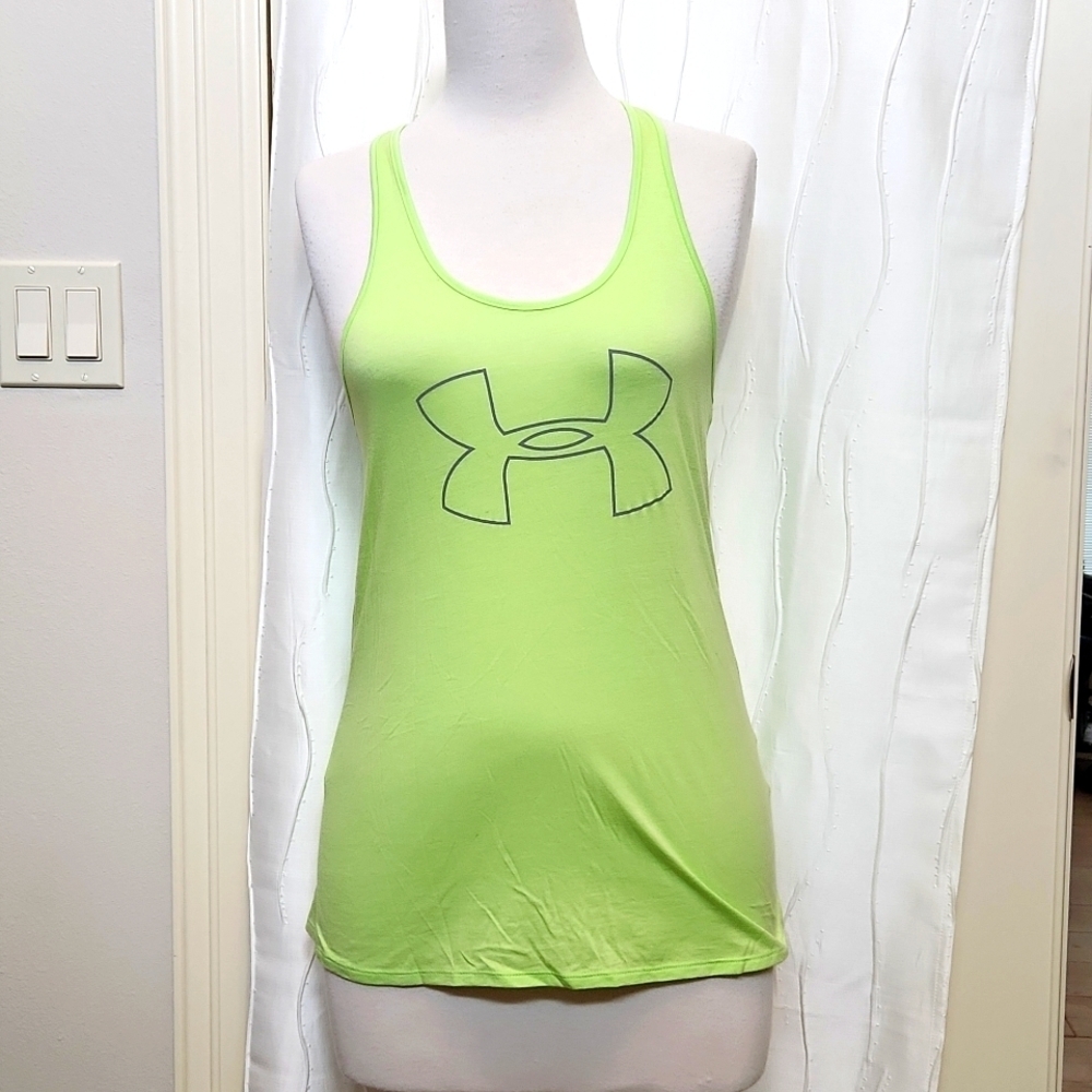 NWT Under Armour Lime Loose Heat Gear Tank Top